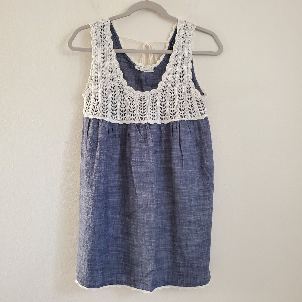 Maple Feel Crocheted Tunic Top